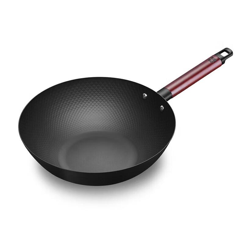 Sanhe 32cm Gusseisen Wok ohne Beschichtung