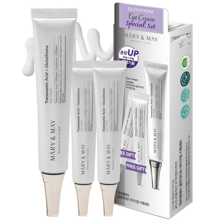 

Mary&May Glutathione Eye Cream Special Set (30g+12g x2) / Anti-Aging, Nourishing, Moisturizing, Korean Cosmetics, Kbeauty