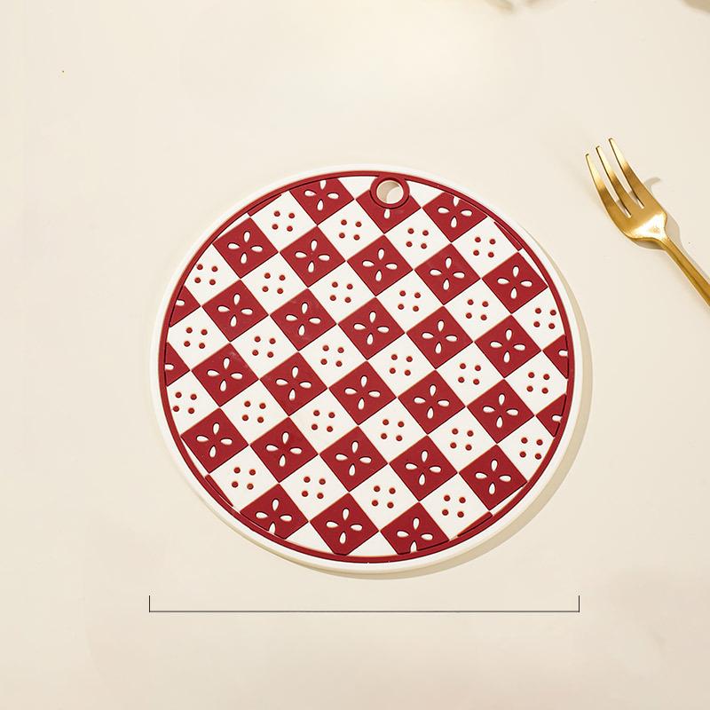 Chessboard Coasters Home Kitchen Table Plate MATS Heat-resistant Thickened Clay Pot MATS
