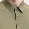 FILA Solid Color Casual Simple Pullover Polo Shirt Men tops Gray-Brown F11M422124F-GY