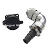 Waterproof Aviation 90° Elbow 15-Pin Gold-Plated Square Flange Connector WF20-2345679