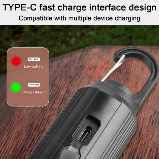 Tent Lamp Portable LED Camping Light Super Bright Flicker Free Waterproof Rechargeable Emergency Light Bulb Solar Lantern