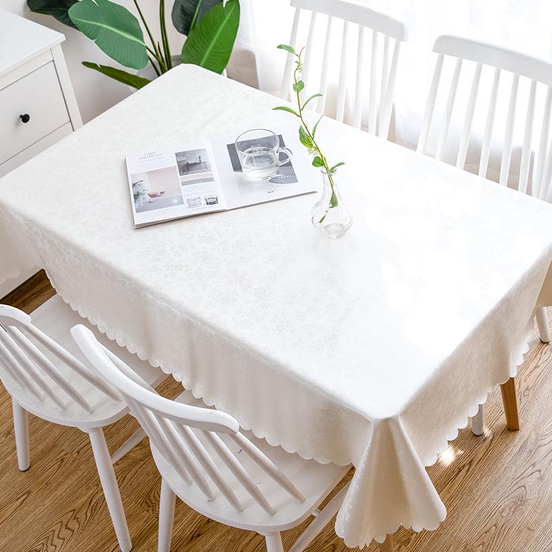 European Style PVC Waterproof Oil-proof Non-washable Anti-ironing Rectangular Table Cloth Table Mat Home Kitchen Sullpies