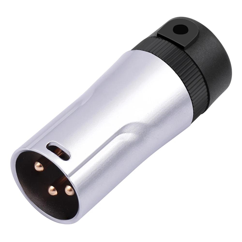 Male/Female Compact XLR Microphone Solder Adapter Adjustable 90° Right Angle 3Pin XLR Solder Connector 3 PIN XLR Ends