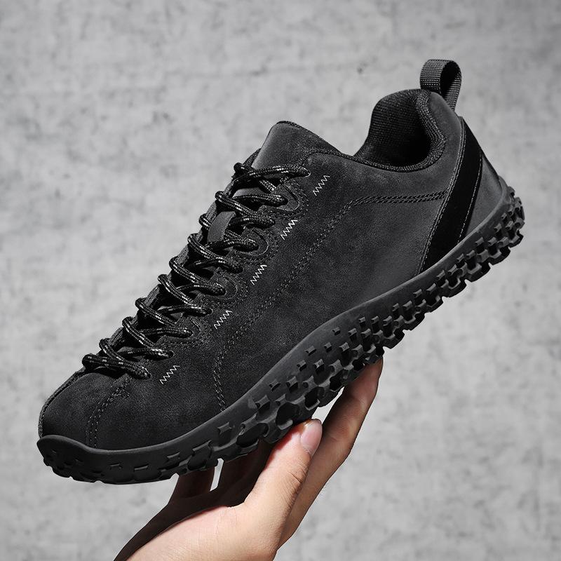 Wide head couple outdoor hiking shoes large size German training shoes barefoot casual shoes comfortable breathable sports camping shoes