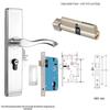 Qigu Zongheng Stainless Steel Adjustable Interior Door Handle Lock