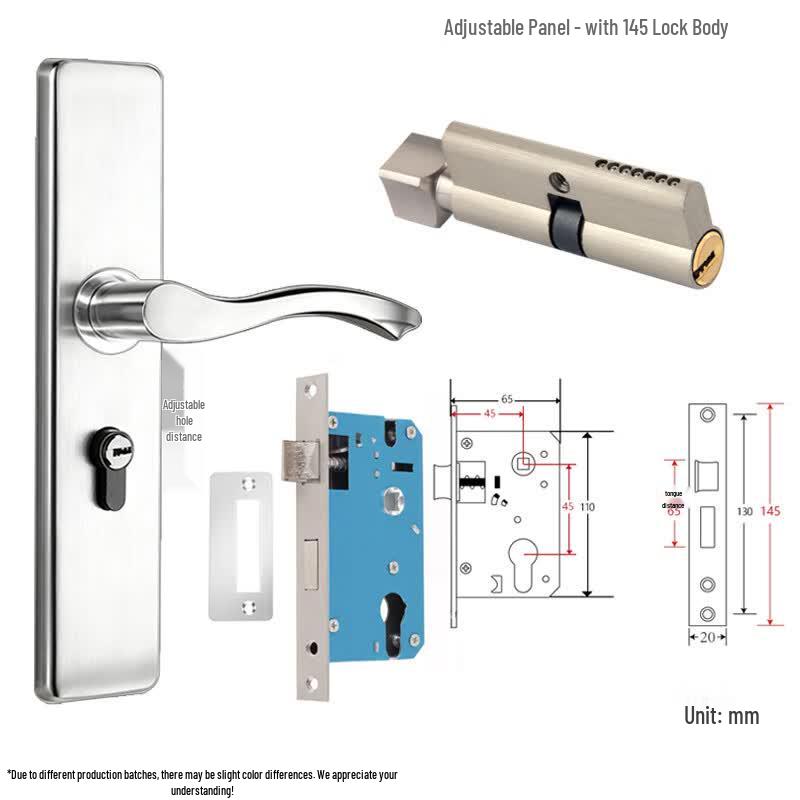 Qigu Zongheng Stainless Steel Adjustable Interior Door Handle Lock