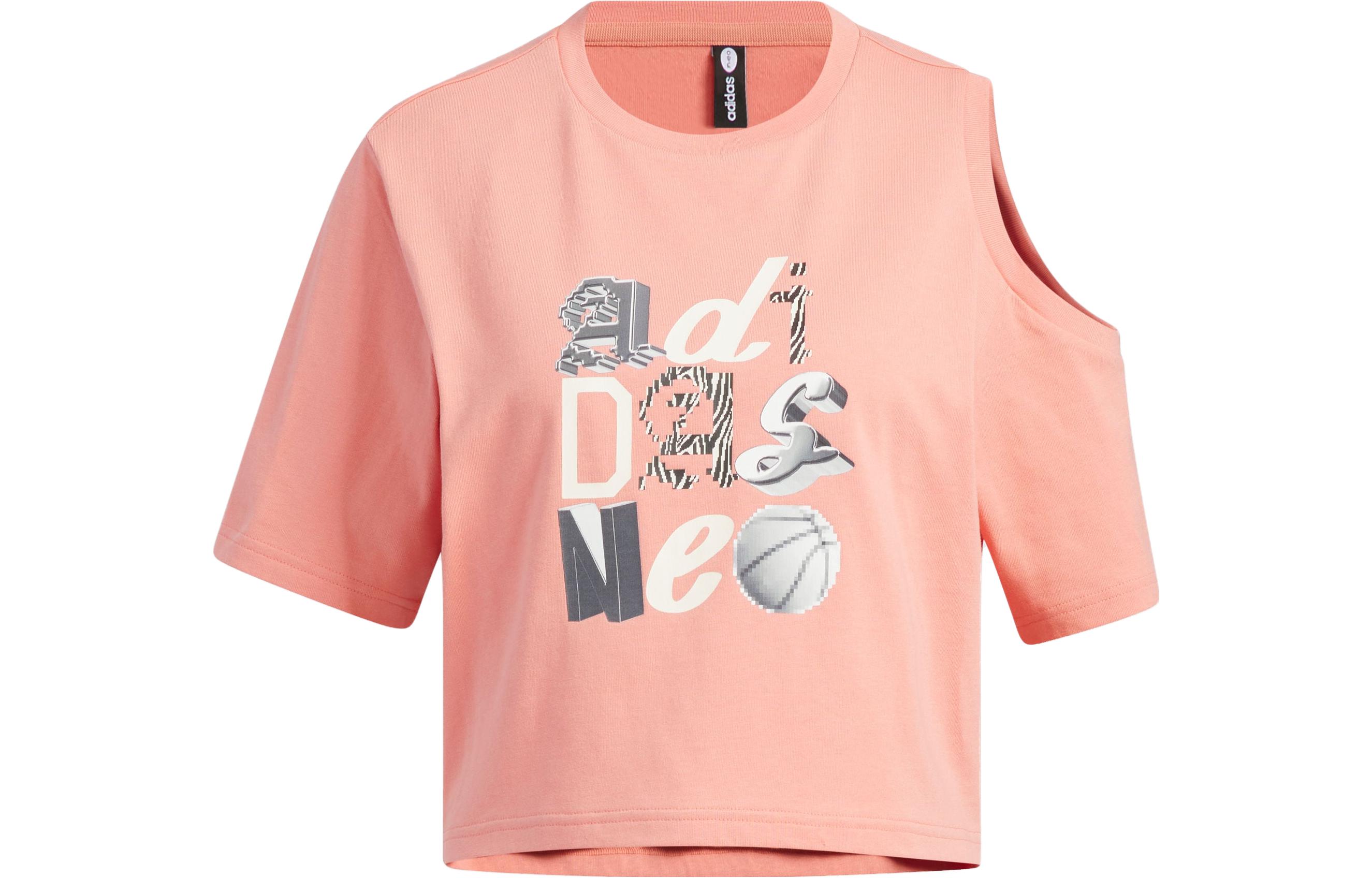 Adidas Neo T Shirts Women s Earth Umber Crew Neck Moderate IK7671 L