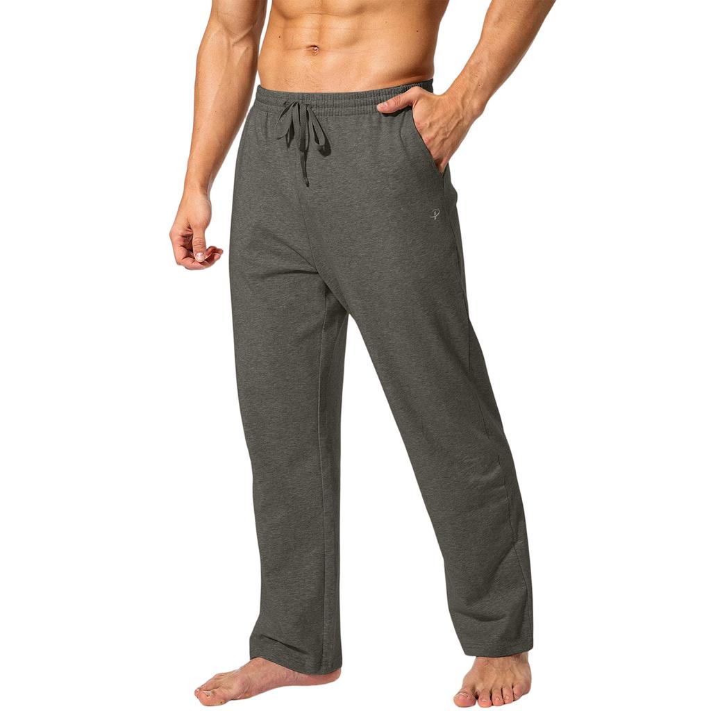 Herren Sportliche Lockere Baumwolle Bequeme Schlafhosen und Freizeithosen
