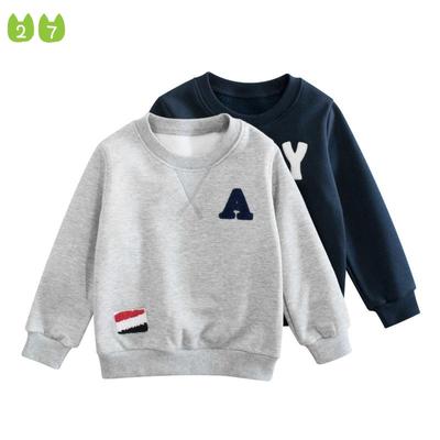 Abbigliamento per bambini Maglione per bambini primaverili e autunnali Foderato in pile Abbigliamento maglione alla moda per ragazzi
