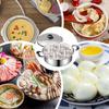 Stainless Steel Egg Poacher Egg Maker Poached 4 Cup Steamer Pan Kitchenware Rust Resistant Cooker for Breakfast Brunch Cooking