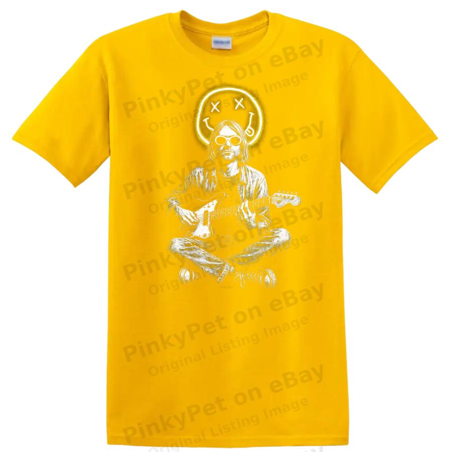 Retro Rock Guitarist T Shirt Vintage Music Legend Illustration Cool Tee