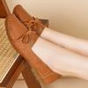 Women's White Leather Driving Moccasins Grey Flats Casual Slip On Plus Size Walking Summer Maternity Shoes