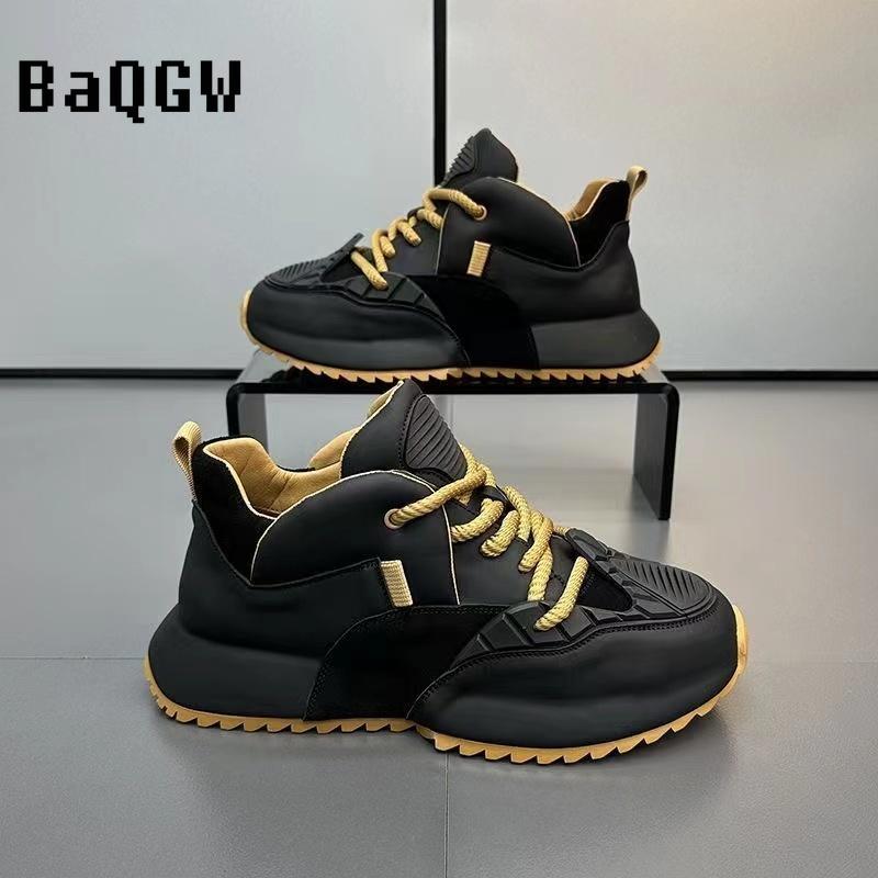 New Fashion Brand Designer Whtie Thick Bottom Casual Board Shoes for Men Flats Loafers Sports Walking Sneakers Zapatos Hombre