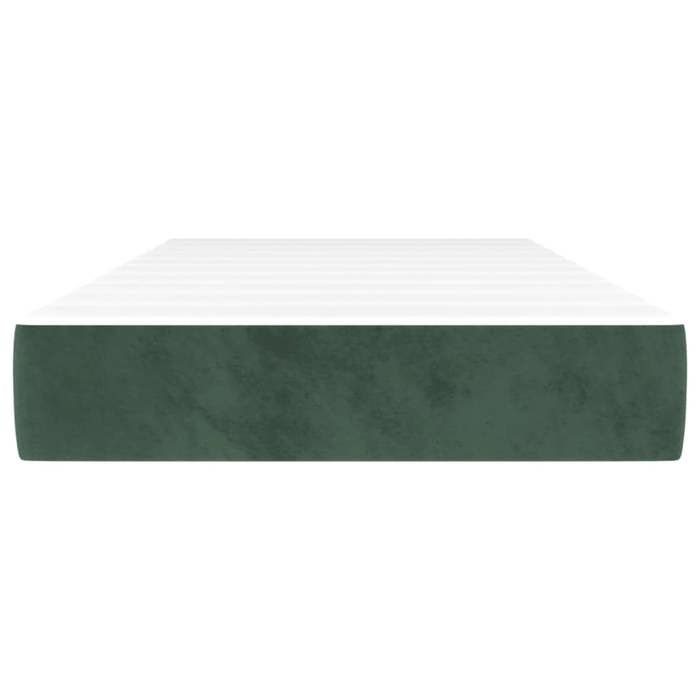 VidaXL Matelas de Lit à Ressorts Ensachés, Matelas à Mémoire de Forme, Matelas de Lit Chambre à Coucher, Vert Foncé 4007157