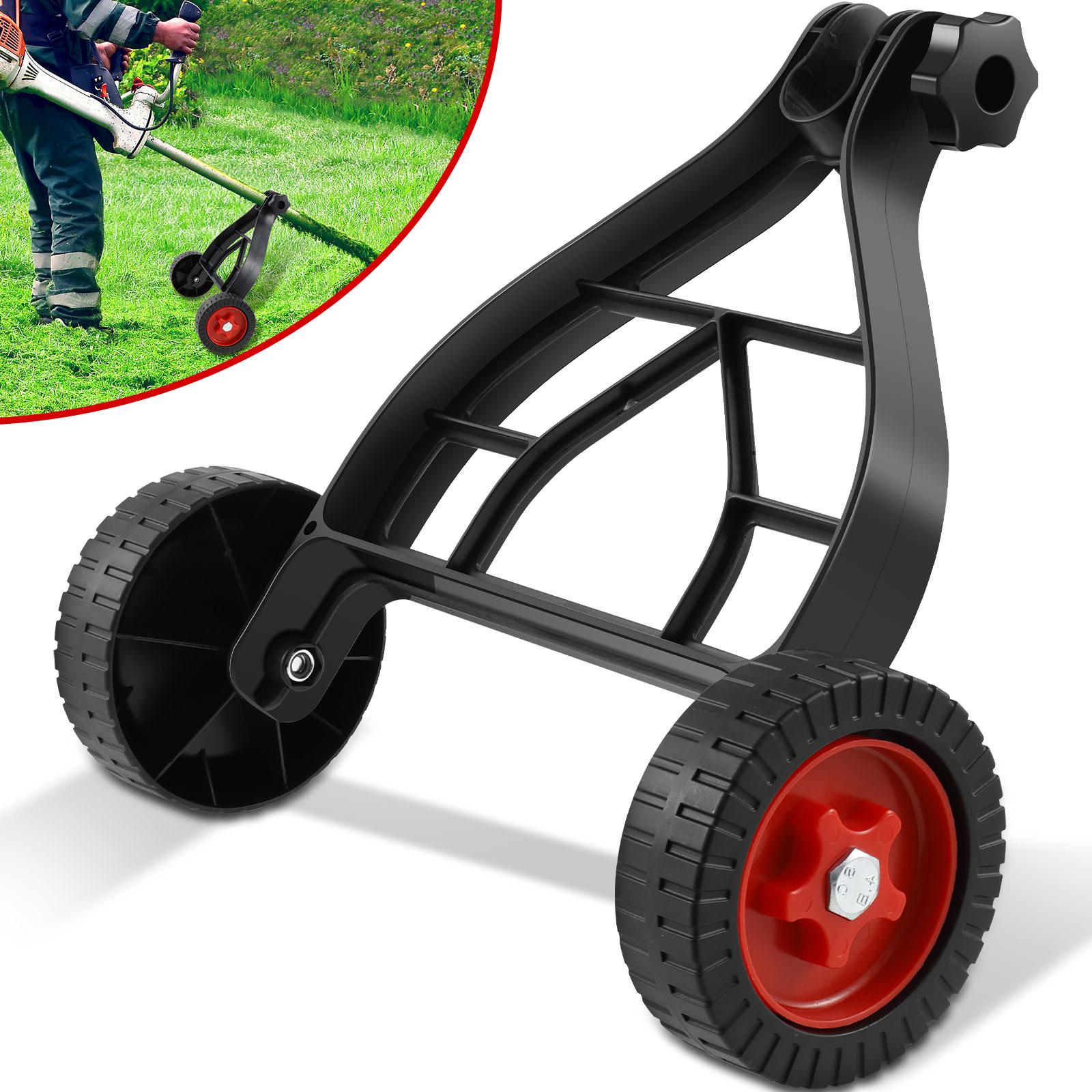 String Trimmer Wheel Attachment Lawn Mower Auxiliary Wheel for String Trimmer Weedeater Grass Cutter Brush Cutter Garden 26-28mm