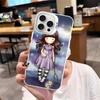 Cute Gorjusses Cartoon S-Santoro Phone Case Color Silver Shell For LPhone 17 16 16e 15 14 13 12 11 Pro Max Plus