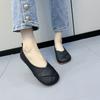 Fashion Women's Casual Slip On Ballet Flats Ladies Fashion Soft Leather Loafers 2025 Autumn Nursing Cute Shoes Comfort Elegant Round Toe