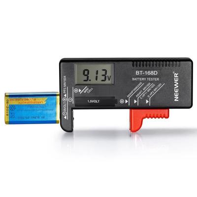 NEEWER BT-168D Digital Battery Tester Voltage Checker for AA AAA C D 9V 1.5V Button Cells