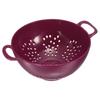 Plastic Food Colander with Double Handles Lightweight Durable Mini Fruit Drainer Basket Washing Vegetables and Pasta 14.8cm