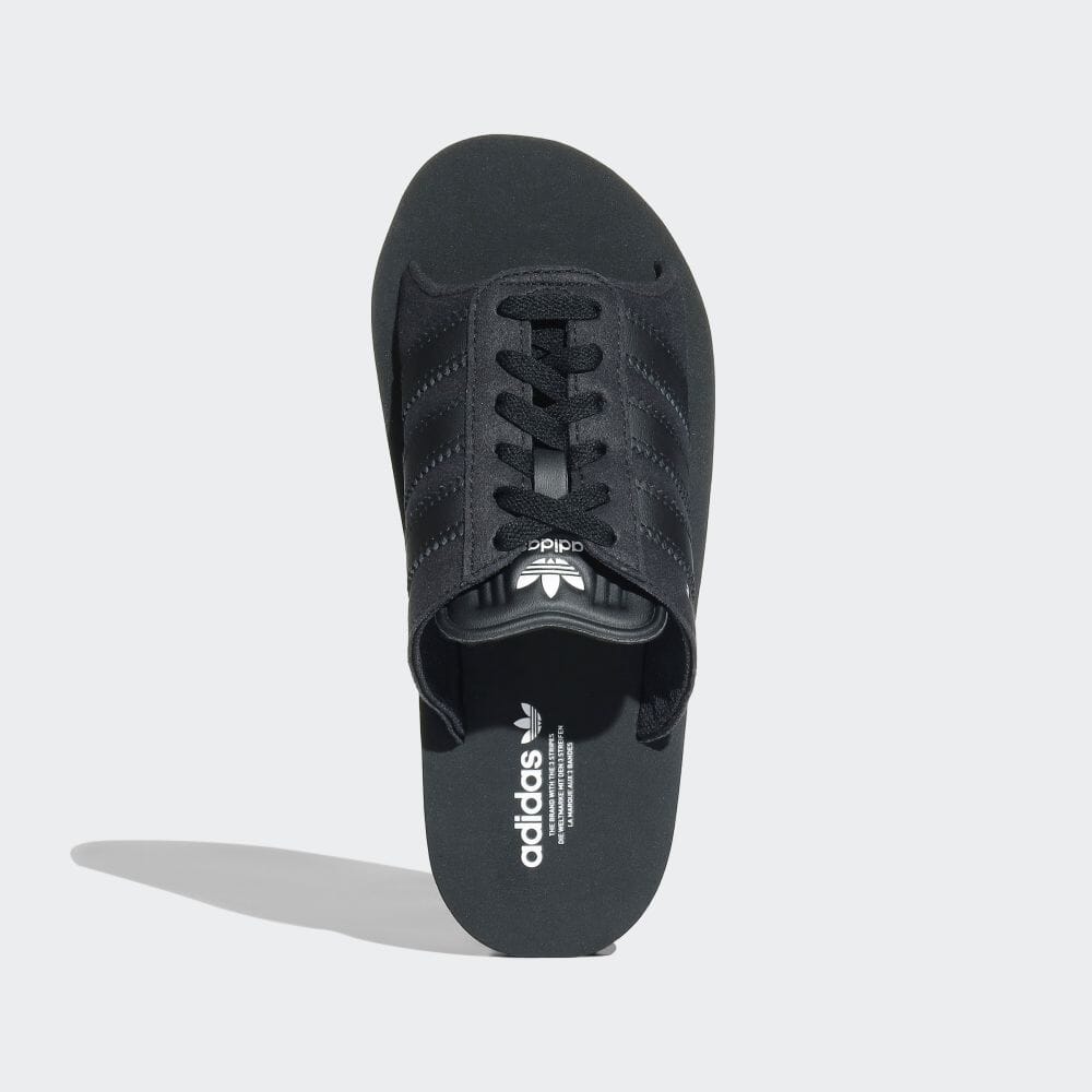 Adidas GAZELLE STRANDSLIPPERS Core Black Sandaler Slide Unisex ORIGINALS JQ7423 Core Black / Core Black / Fottøy Hvit