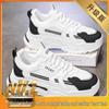 White Mesh Height-Increasing Men's Sneakers - Thick-Soled Casual Running Shoes for Autumn/Winter 2025