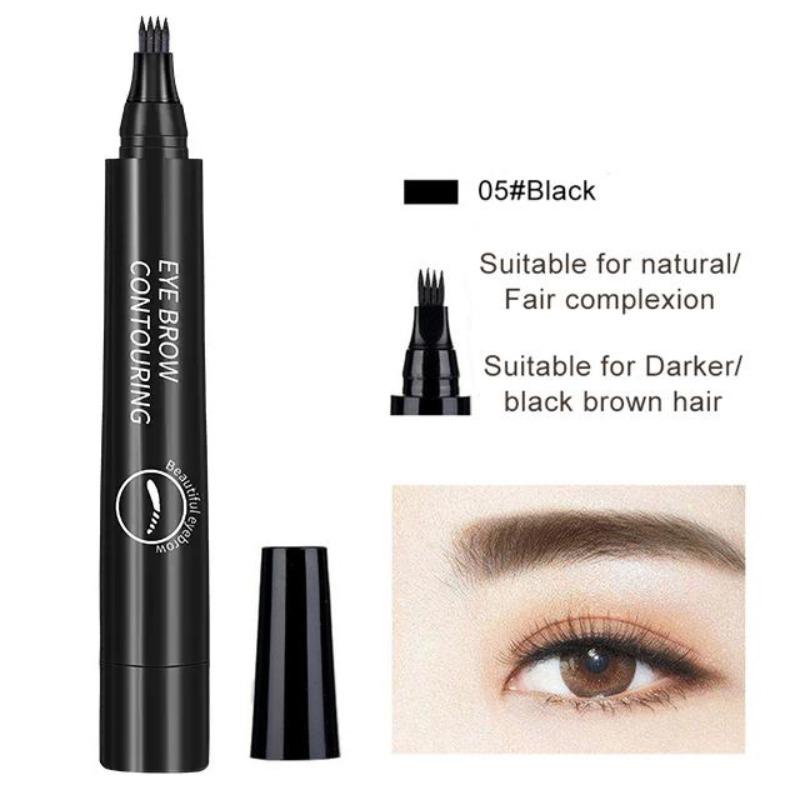 Wild Simulation Four Fork Eyebrow Pencil, Waterproof, Sweat Resistant, Long-Lasting And Non Smudging Forked Liquid Eyebrow Pencil