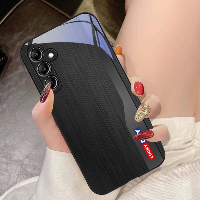 Wood Grain Green For Samsung Galaxy A14 4G 20 30 52 20S 21S 22 A32 33 34 42 50 51 53 54 70 71 72 73 5G Glass Phone Case