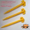 Luminous Spiral Tent Pegs - Portable Ground Anchors for Outdoor Camping