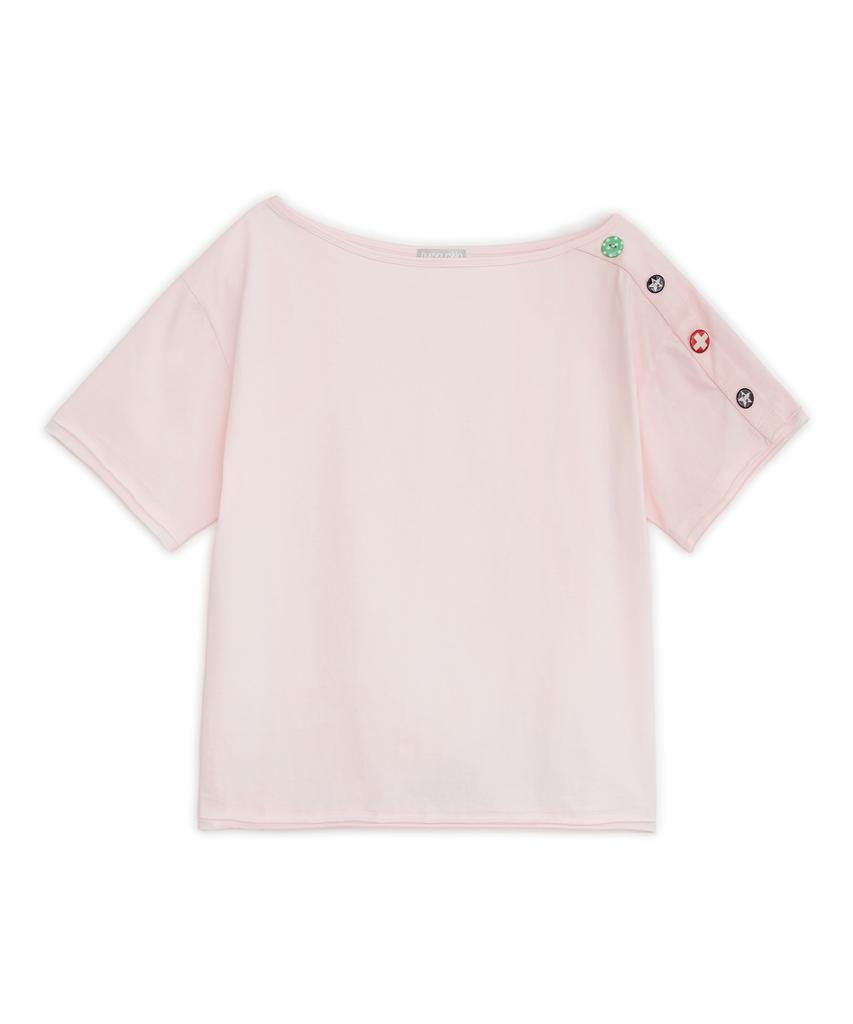 HUG YOUR SKIN Candy Button Loose Tee (Pink)