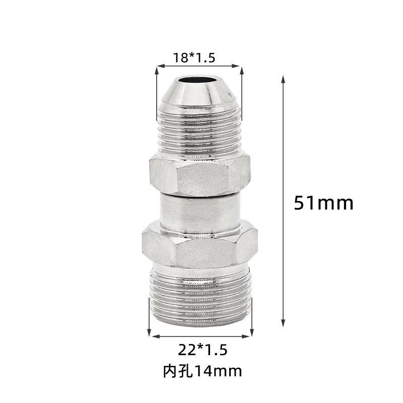 

1Pcs Stainless Steel Adapter Coupler High Pressure Anti Twist Wash Gun To Hose Connector M22 Swivel Fitting A7