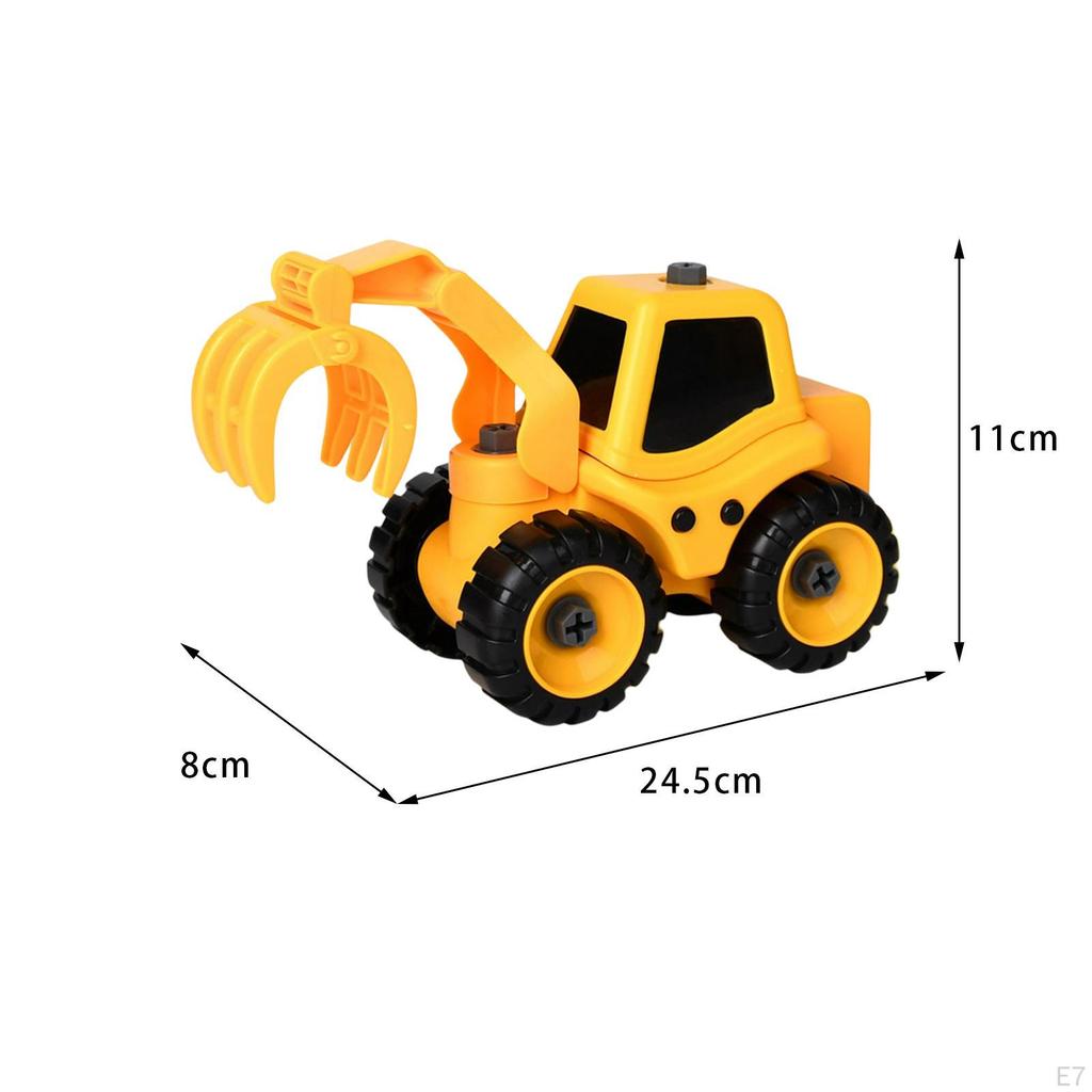 Construction Vehicles Educational Toys with Screwdriver for Age 3+ Kids