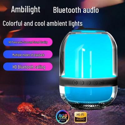 Wireless Bluetooth Speaker M9 with RGB Lighting & Subwoofer for Portable Outdoor Use