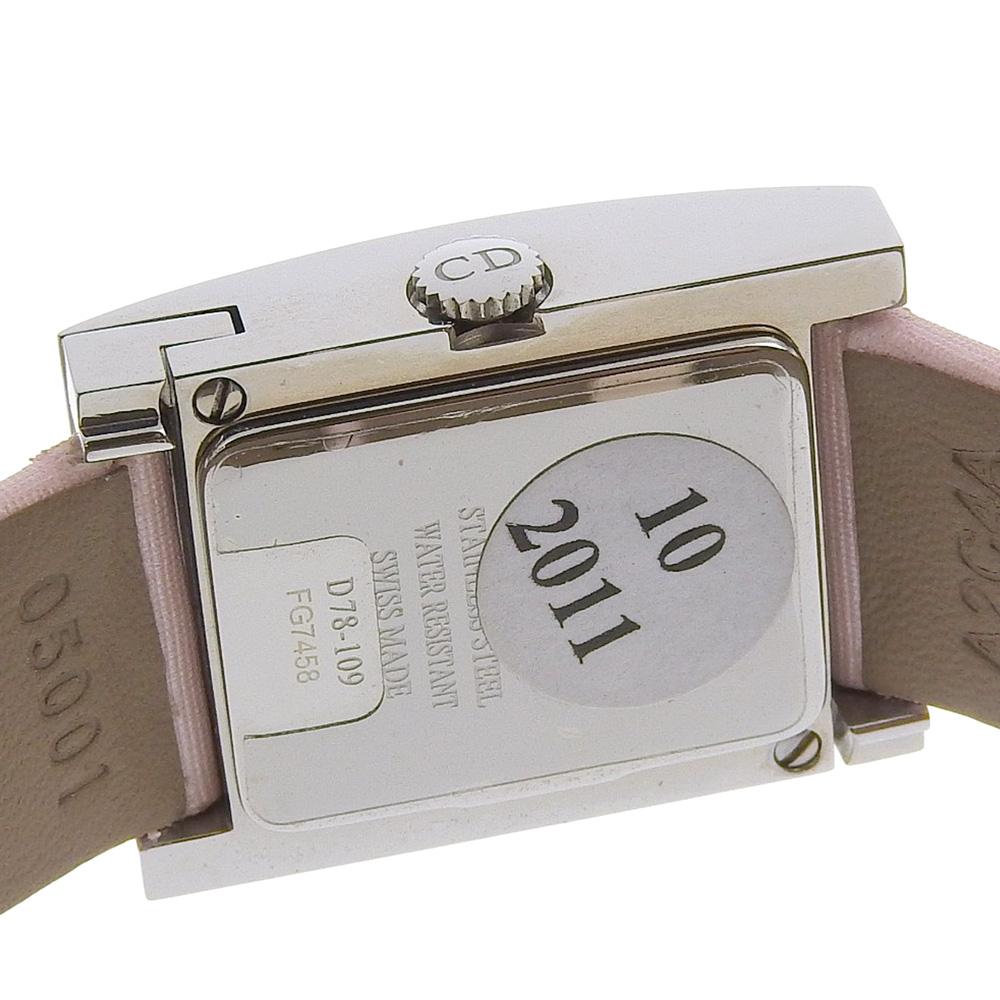 Dior Maris Watches D78-109 White shellDial Stainless Steel/leather Quartz Analog display Women Used