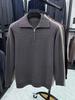 Hengyuanxiang Men's High-End Wool Lapel Zipper Sweater - 2025 Autumn/Winter Thick Knitwear