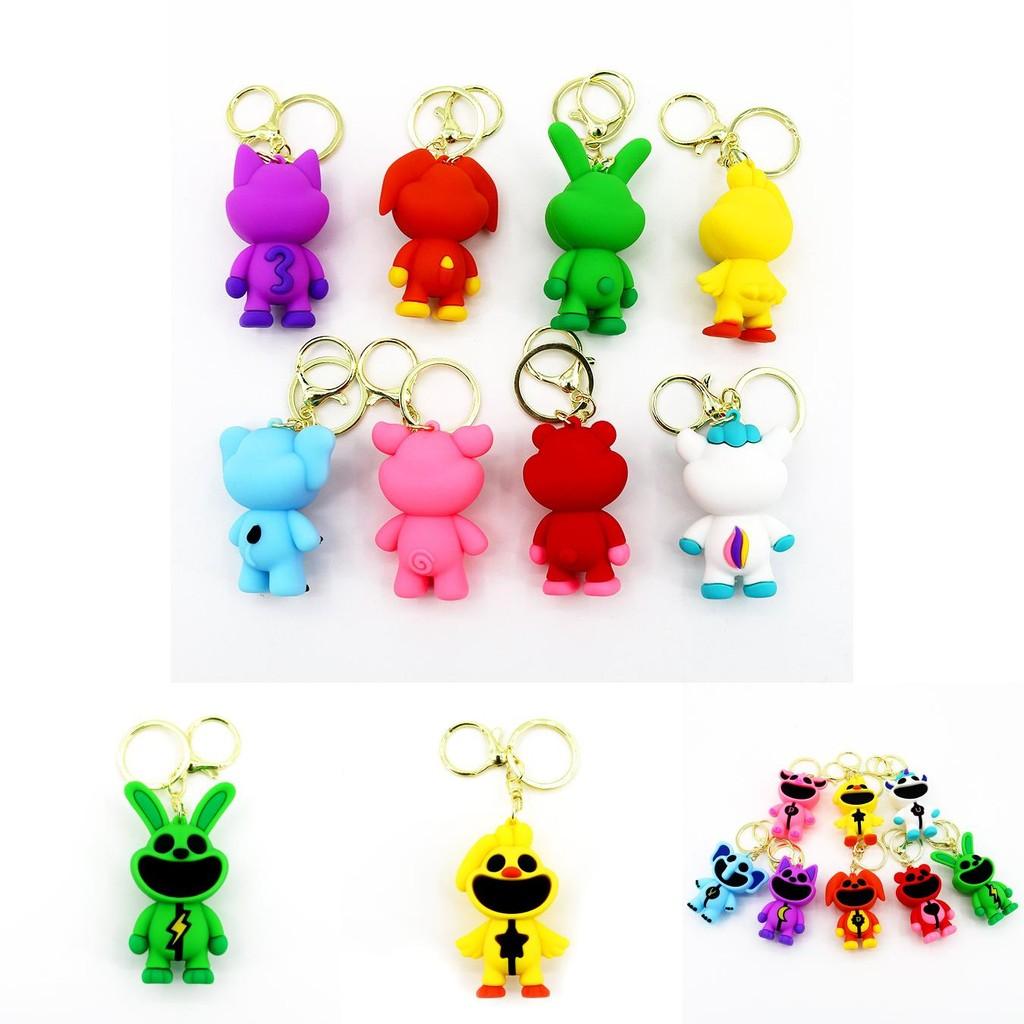Smilingcritters Bobi Spielzeit 3 Niedlicher Tier Schlüsselanhänger Großmaul Monster Anhänger Lila