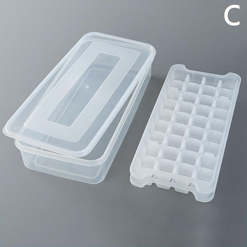 Food Grade Pp Ice Cube Mold Trays 36/72/144 Ice Cube Trays Reusable Ice Tray With Lid Super Easy Release Ice Cube Molds