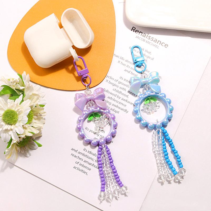 

1 шт. маленький и свежий колокольчик цветок орхидеи брелок новый акриловый кулон венок подарок DIY