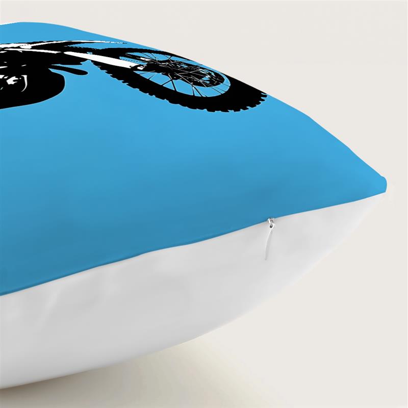 1 Pc Motorcycle Rider Pillow Cover For Home Living Room Bedroom Sofa Office Decorative Pillowcase Soft Throw Pillows 45*45 Cm