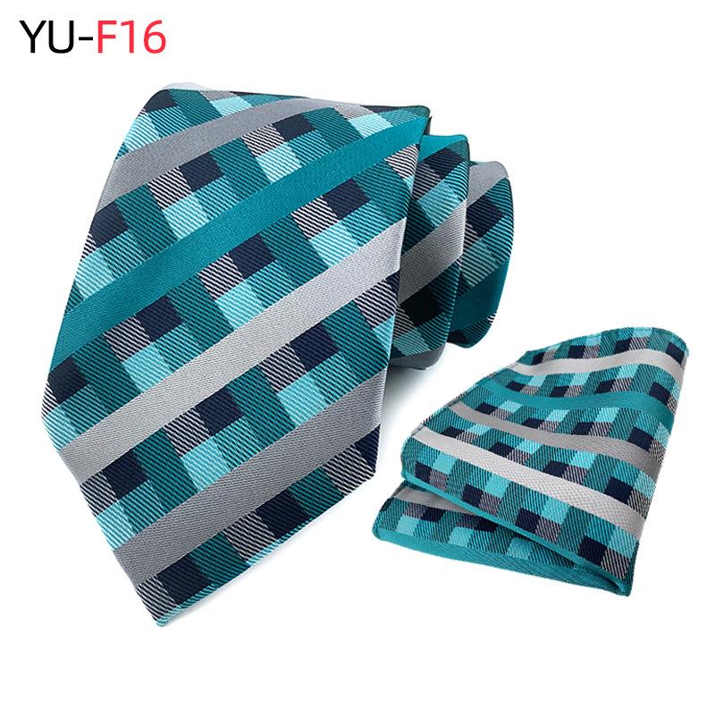 Polyester Paisley Tie Pocket Towel Two-Piece Set, Business Tie