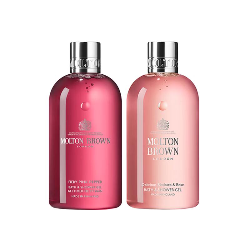 

Molton Brown Pink Pepper & Rhubarb Rose Shower Gel Duo