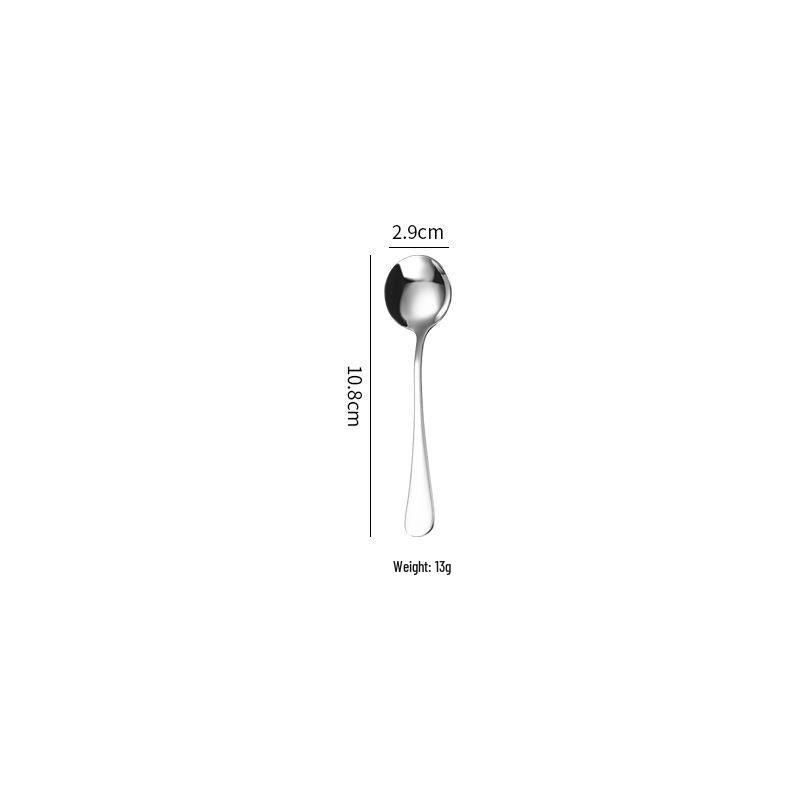 1010 Series Stainless Steel Tableware: Hotel Spoon, Steak Knife, Fork, Dessert Spoon, Coffee Spoon, Fruit Fork, Cake Spatula