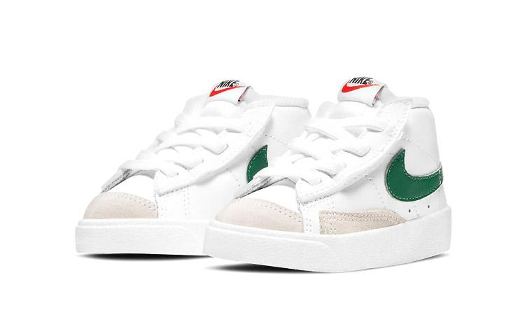 Nike Blazer Mid 77 Vintage Abrasion Resistant Abrasion Resistant Mid Top Skateboard Shoes White Green DA4088-115