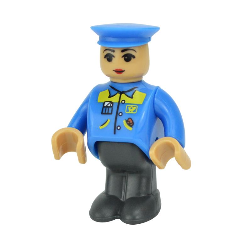 MOC Alle Arten von kleinen Mann Puppenmodellfiguren Zugcharakter Eisenbahnzubehör Bildungsgeschenk Kind für Biro Holzbahnspielzeug