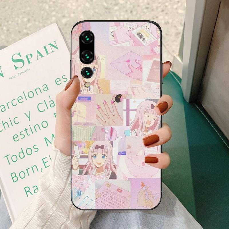 Husă pentru telefon Fujiwara Chika pentru fete pentru Huawei P50 P40 P30 Pro Lite P Smart 2021 2019 Magic 3, moale, neagră