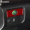 Real Soft Carbon Fiber For Honda Accord 2013 2014 2015 2016 2017 LHD Car Headlight Switch Key Frame Interior Trim Accessories