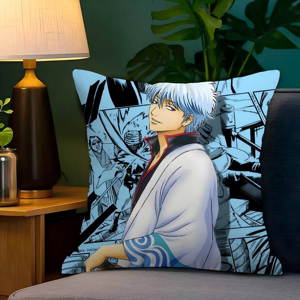 Anime G-GINTAMA Pillowcase Toon Gift Cushion Cover Bedroom Home Sofa Chair Seat Decor Pillow Case