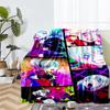Harley Quinn Theme Printed Blanket - Perfect for Couch, Bed, Travel & Outdoor Use | Machine Washable, Cozy & Durable.
