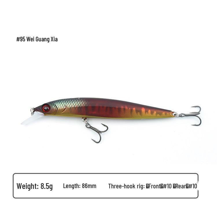 Tsuneichi Hama 86F Floating Minnow - Long Cast Competition Lure