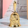 Clopot de mână Metal Artizanat Memento inovator Decor pentru casă Aliaj de zinc Auriu în stil european